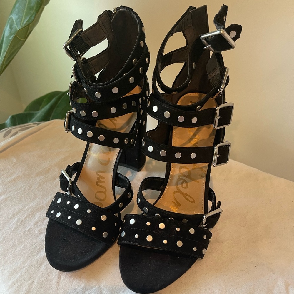 Studded Suede Sandals